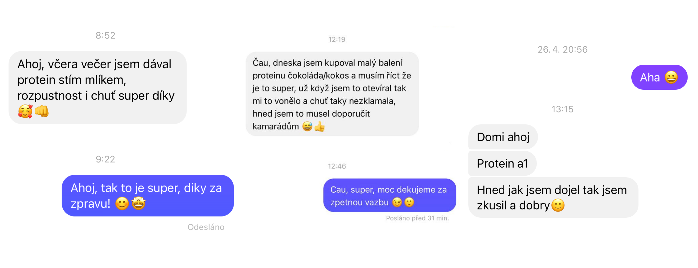 Hodnocení zákazníků-messenger